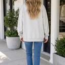  Regeena Mock Usa Slogan Pullover