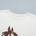  Regina Printed Short Sleeve Sweater