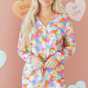  Remi Heart Collared Tunic Shirt