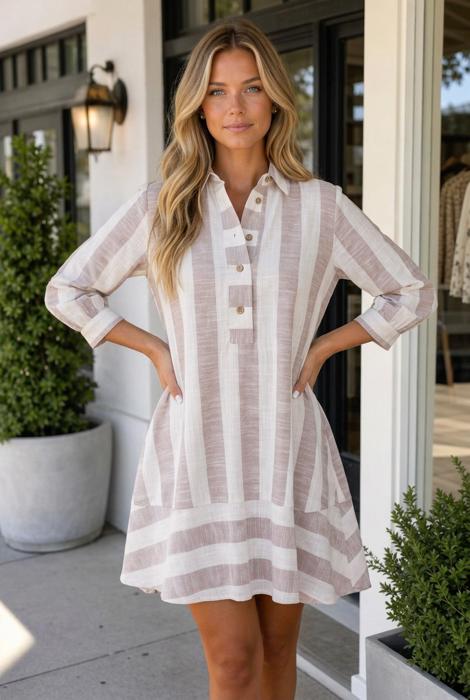 Remi Sleeve Short Shift Dress