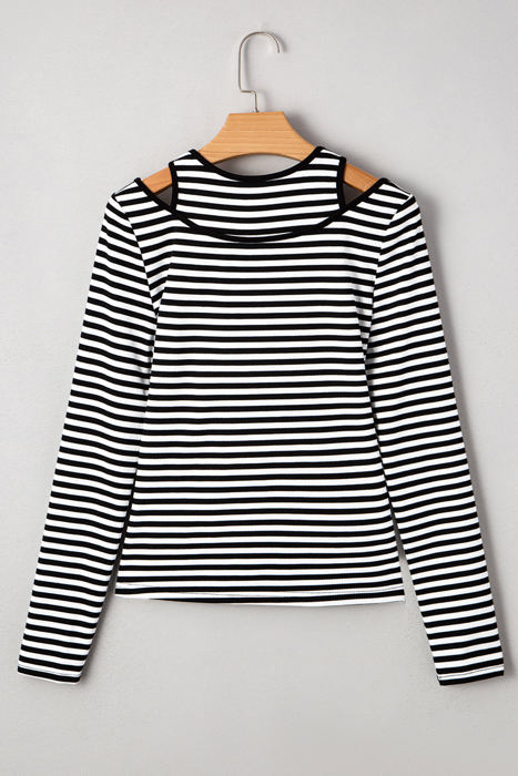 Remi Stripe Double-layer Long Sleeve Top