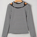  Remi Stripe Double-layer Long Sleeve Top