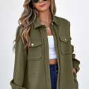 Green XL Remi Zip Up Flap Shirt
