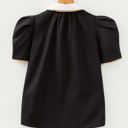  Remington Collar Short Sleeve Blouse