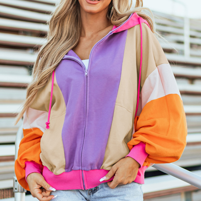 Remy Patchwork Full Zipped Hoodie