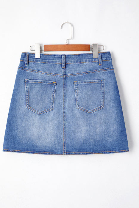 Renamara Crossed Waist Mini Skirt