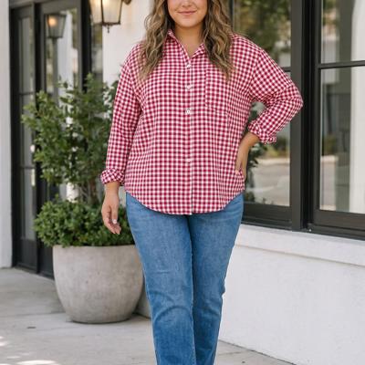 Rhea Loose Fit Shirt Long Sleeve PLUS Top