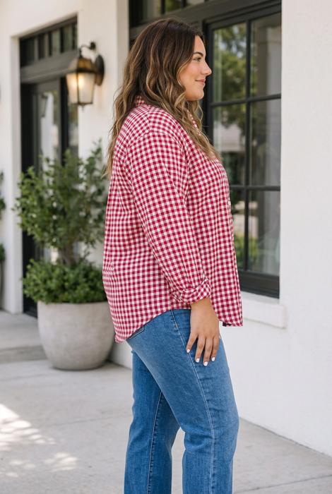 Rhea Loose Fit Shirt Long Sleeve PLUS Top
