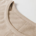  Rheaissa Seam Ribbed Trim Sweatshirt