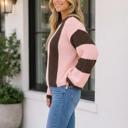 Fushia XL Rilee Drop Shoulder Sweater