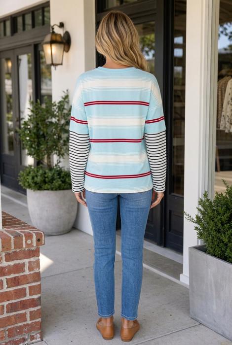 Rilee Loose Pullover Top Long Sleeve Top