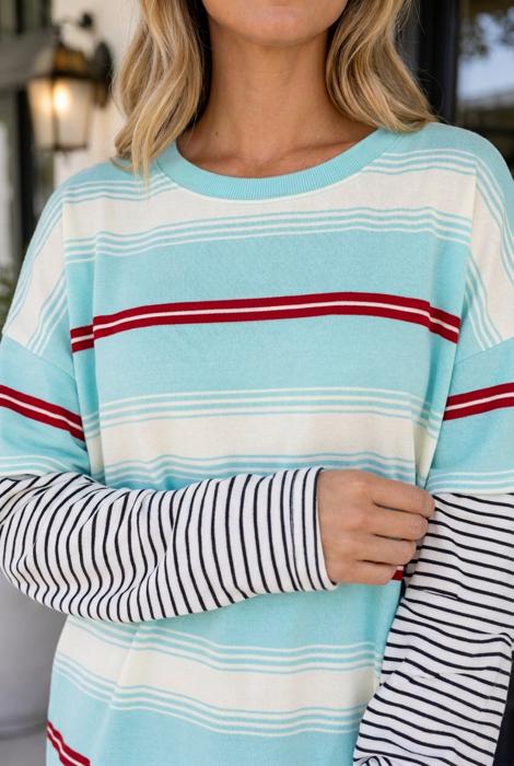 Rilee Loose Pullover Top Long Sleeve Top