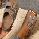  Riley Faux Suede Platform Slippers