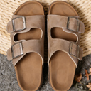 Riley Faux Suede Platform Slippers