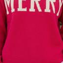  Riley Letter Print Colorblock Sweater