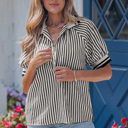  Riley Short Puff Sleeve Blouse
