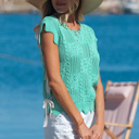  River Trim Short Sleeve Sweater