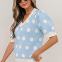  Rivka Puff Short Sleeve Sweater