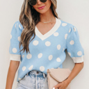  Rivka Puff Short Sleeve Sweater