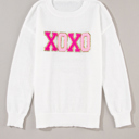  Robin Glitter Print Casual Sweater