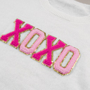  Robin Glitter Print Casual Sweater