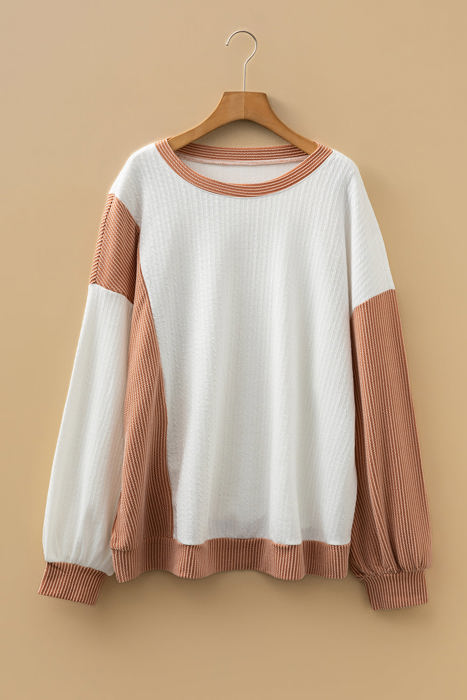 Romy Color Block Knit PLUS Top
