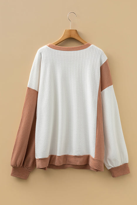 Romy Color Block Knit PLUS Top
