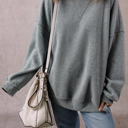  Rorivina Drop Shoulder Oversized Sweatshirt