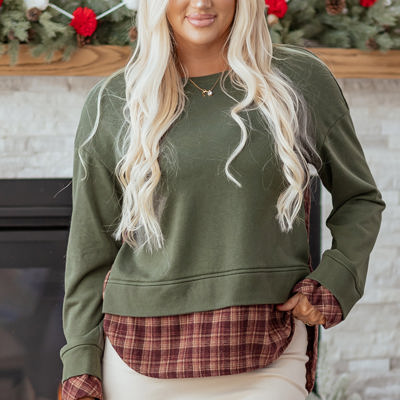 Rosa Patchwork Drop Shoulder Sweatshirt