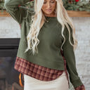 Rosa Patchwork Drop Shoulder Sweatshirt