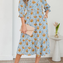  Rosalee Bracelet Sleeve Long Dress