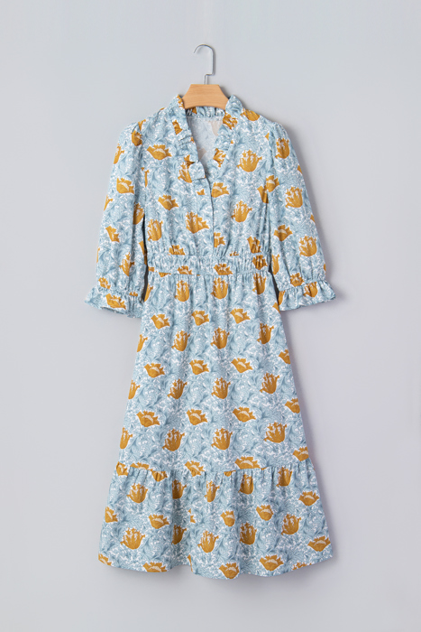 Rosalee Bracelet Sleeve Long Dress