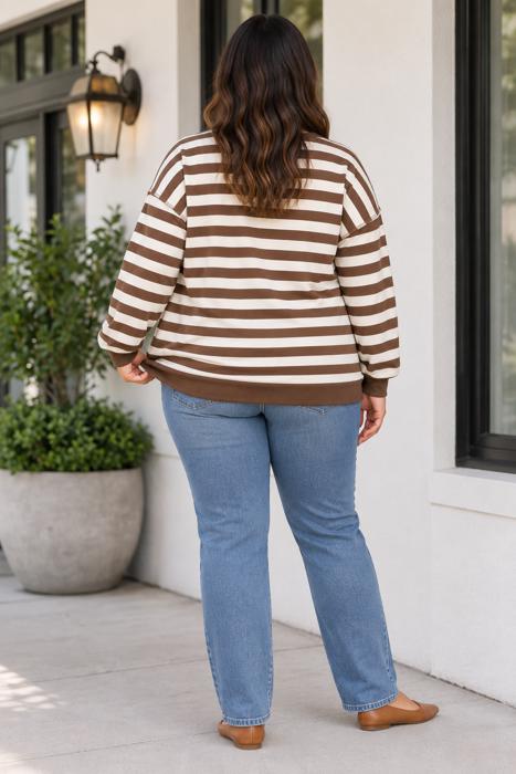 Rosalee Cuffs Long Sleeve PLUS Sweatshirt