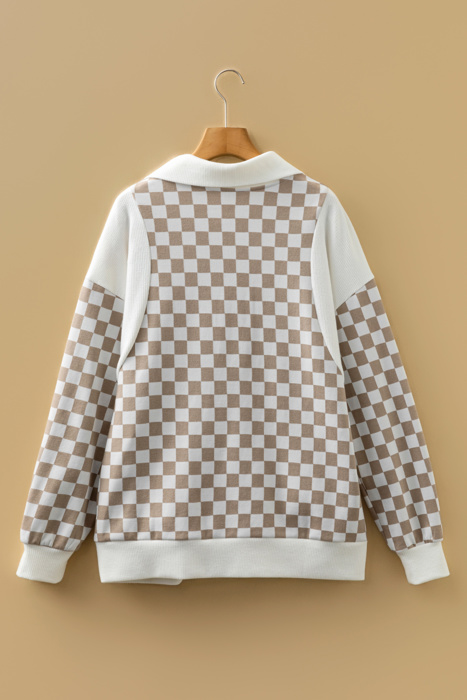 Rosalia Ribbed Patchwork Loose Sweatshirt