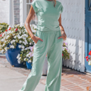  Rosalie Color Cropped Lounge Set