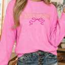  Rosalie Graphic Rib Textured Top