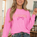 Bonbon Large Rosalie Graphic Rib Textured Top