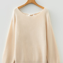  Rosalina Backless Drop Shoulder Sweater
