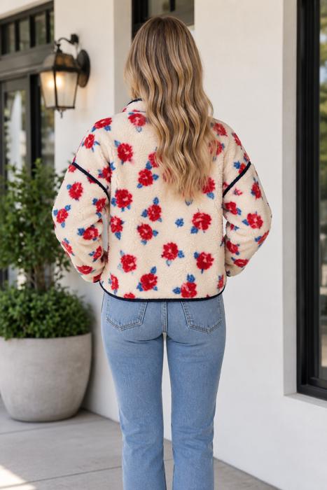 Rosalind Stand Outerwear Fleece Coat