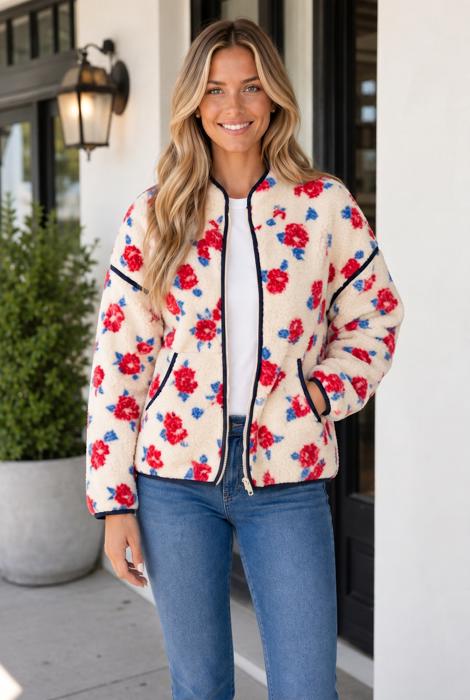 Rosalind Stand Outerwear Fleece Coat