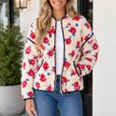  Rosalind Stand Outerwear Fleece Coat