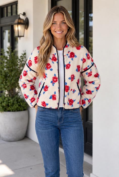 Rosalind Stand Outerwear Fleece Coat
