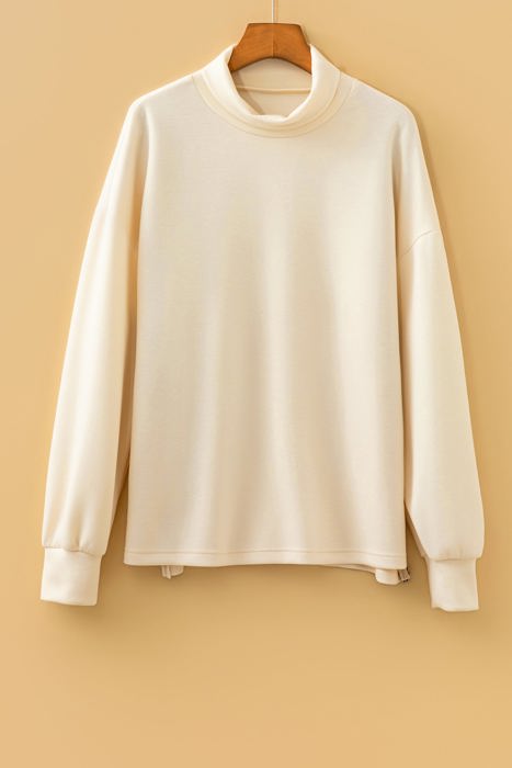 Rosalyn Detail Hem Top Long Sleeve Top