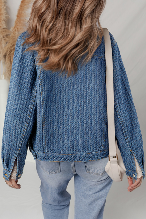 Rosalyn Flap Textured Down Jacket