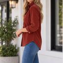  Roselyn Sleeve Corduroy Shirt Long Sleeve Top