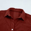  Roselyn Sleeve Corduroy Shirt Long Sleeve Top