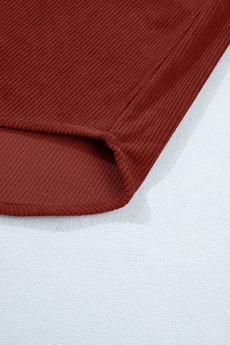 Roselyn Sleeve Corduroy Shirt Long Sleeve Top