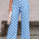 Sky Blue Medium Royalty Rise Straight Leg Pants