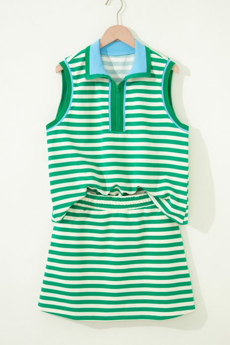 Ruth Sleeveless 2pcs Skort Set