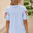  Ruthie Sleeve Ruffle Trim Shirt